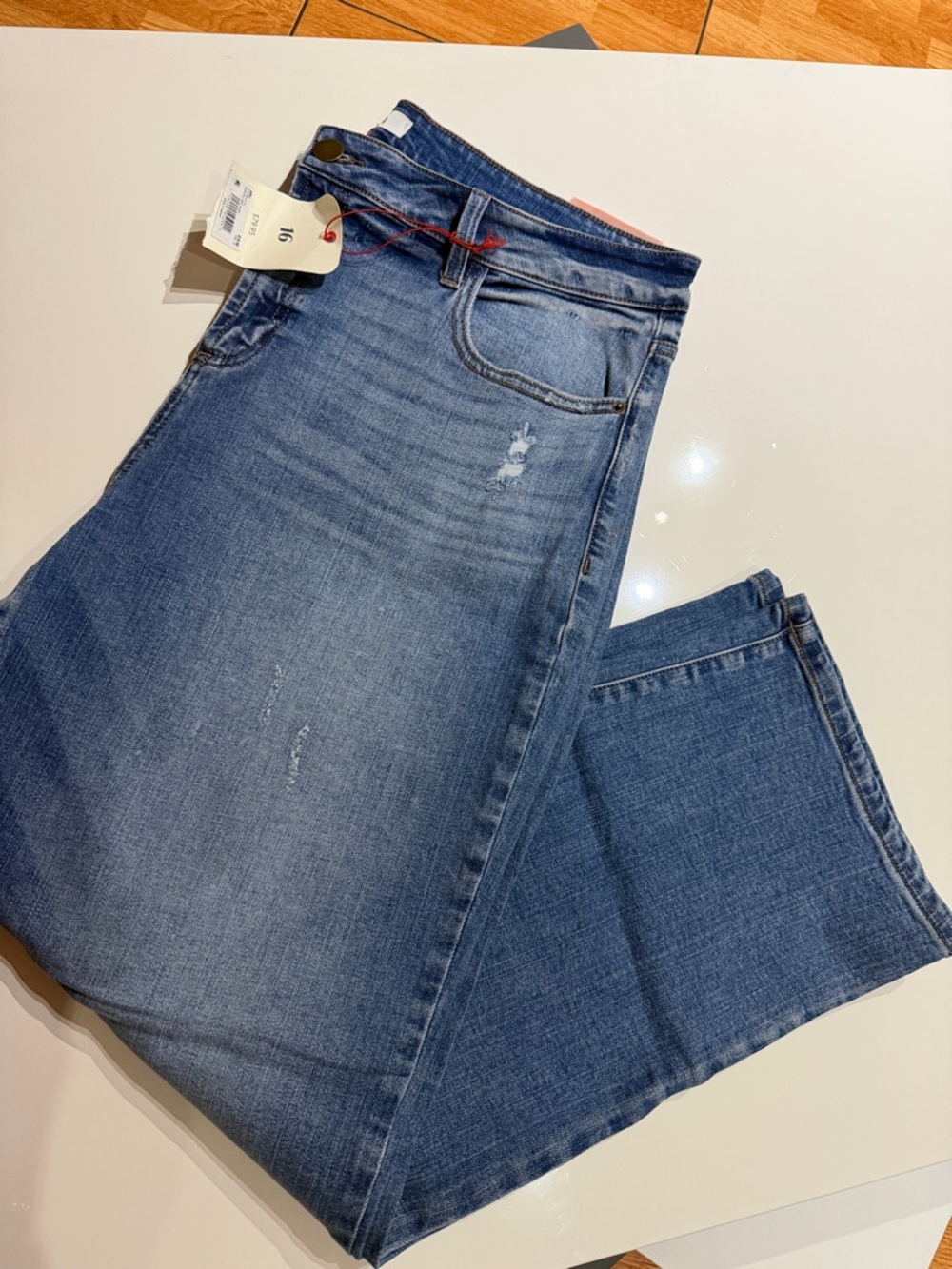 ARULA Blue Straight Leg Women’s Jeans - size 16